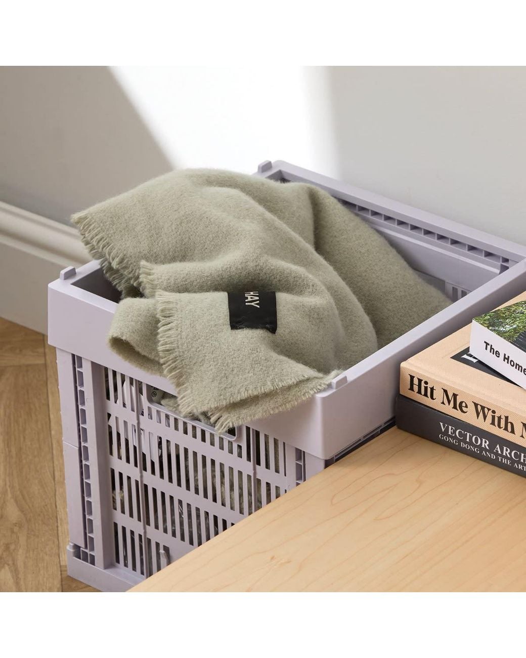 Hay White Cube Recycled Colour Crate
