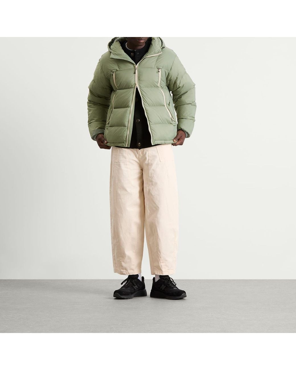FRIZMWORKS Green Altavia Down Parka for men