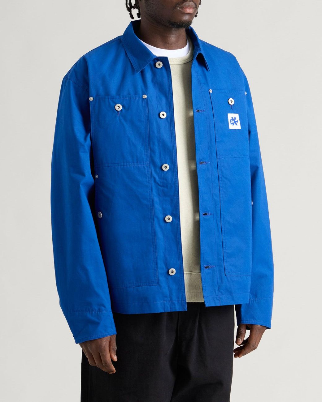 Ecstatic Research Blue Work Coat Jacket for men