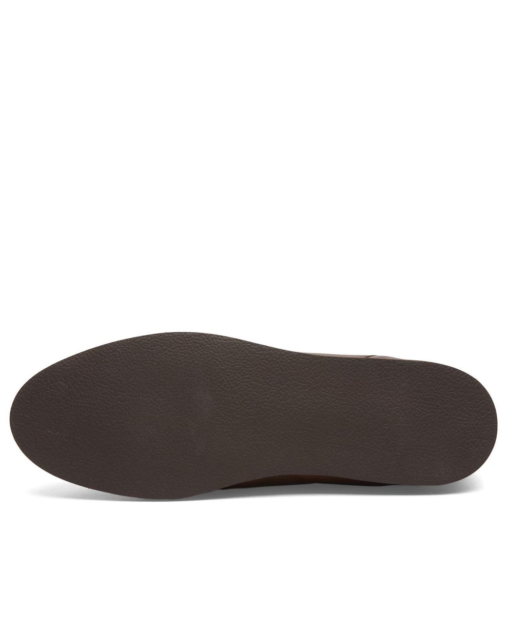 Auralee Brown Leather Deck Shoes for men