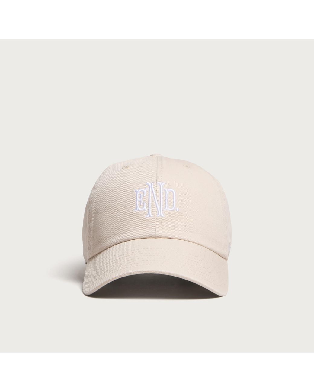 END. Natural Monogram Clean Up Cap
