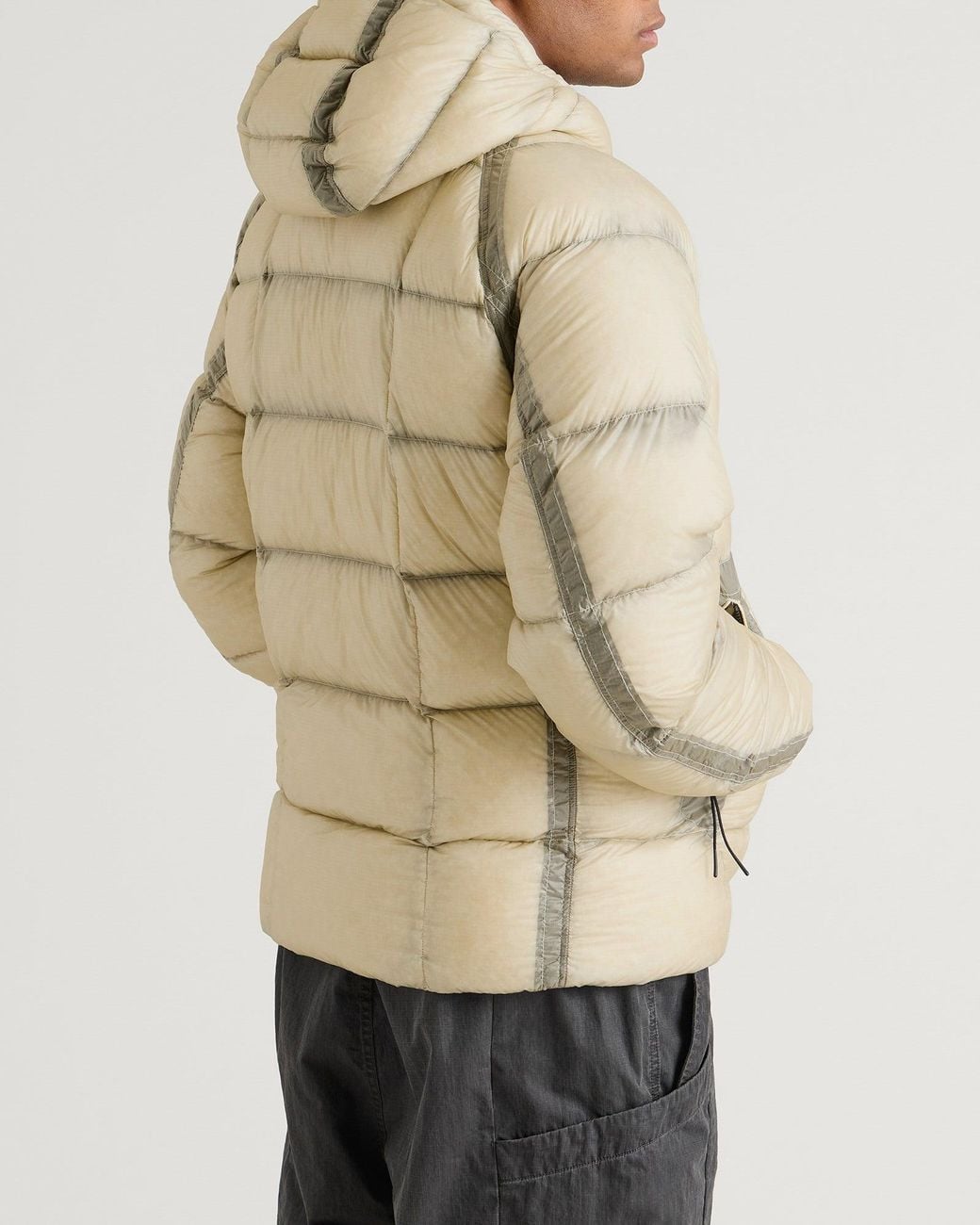 C P Company Natural Dd-Shell Hooded Down Jacket for men