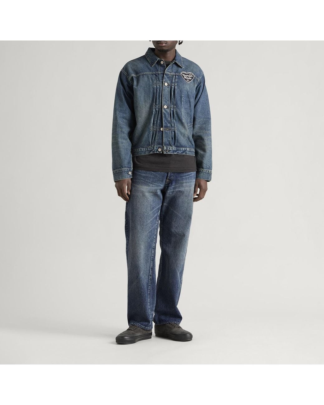 Human Made Blue Straight Denim Work Pants for men