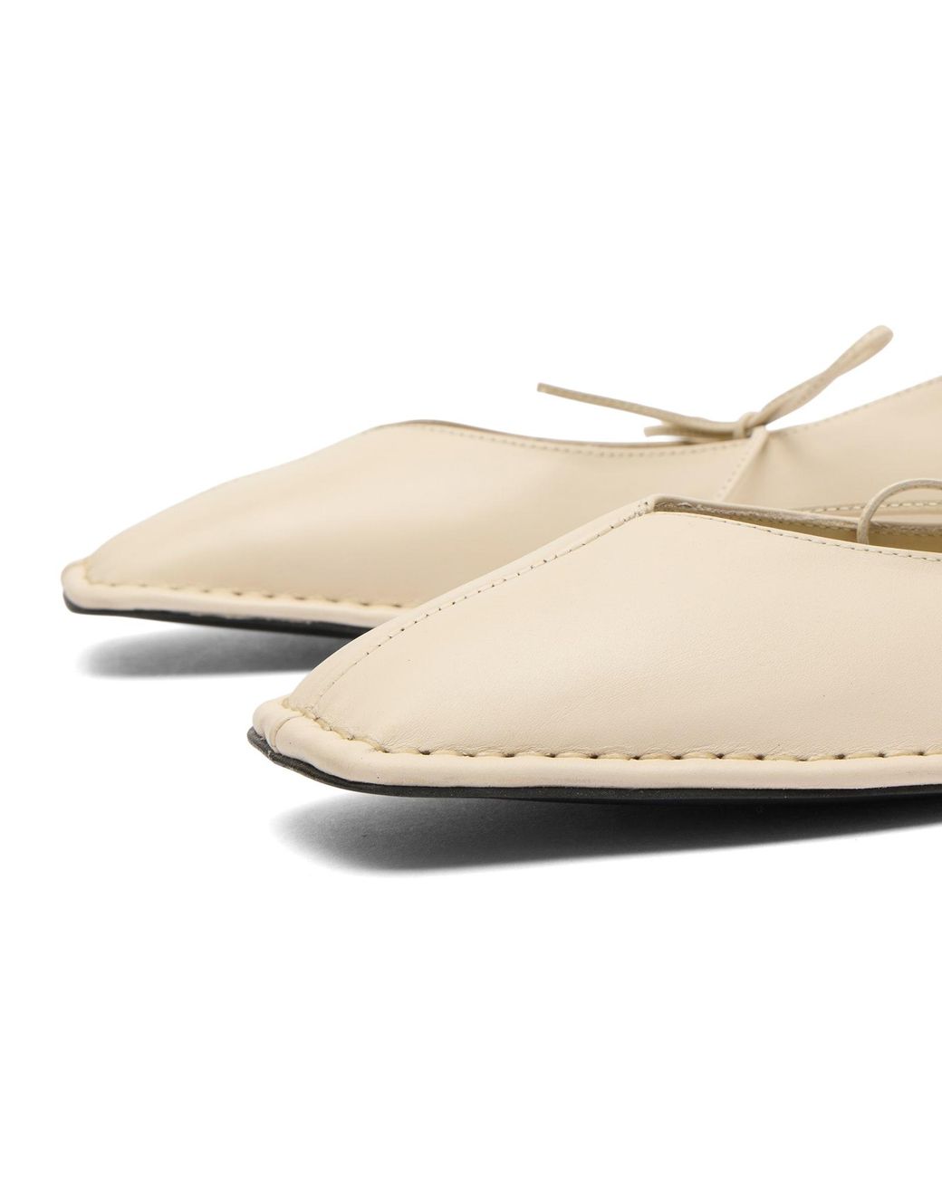 Alohas Natural Sway Leather Ballet Flats