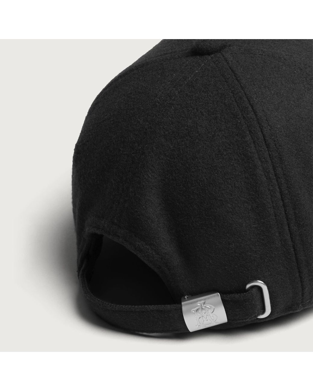 About Blank Black Monogram Cap for men