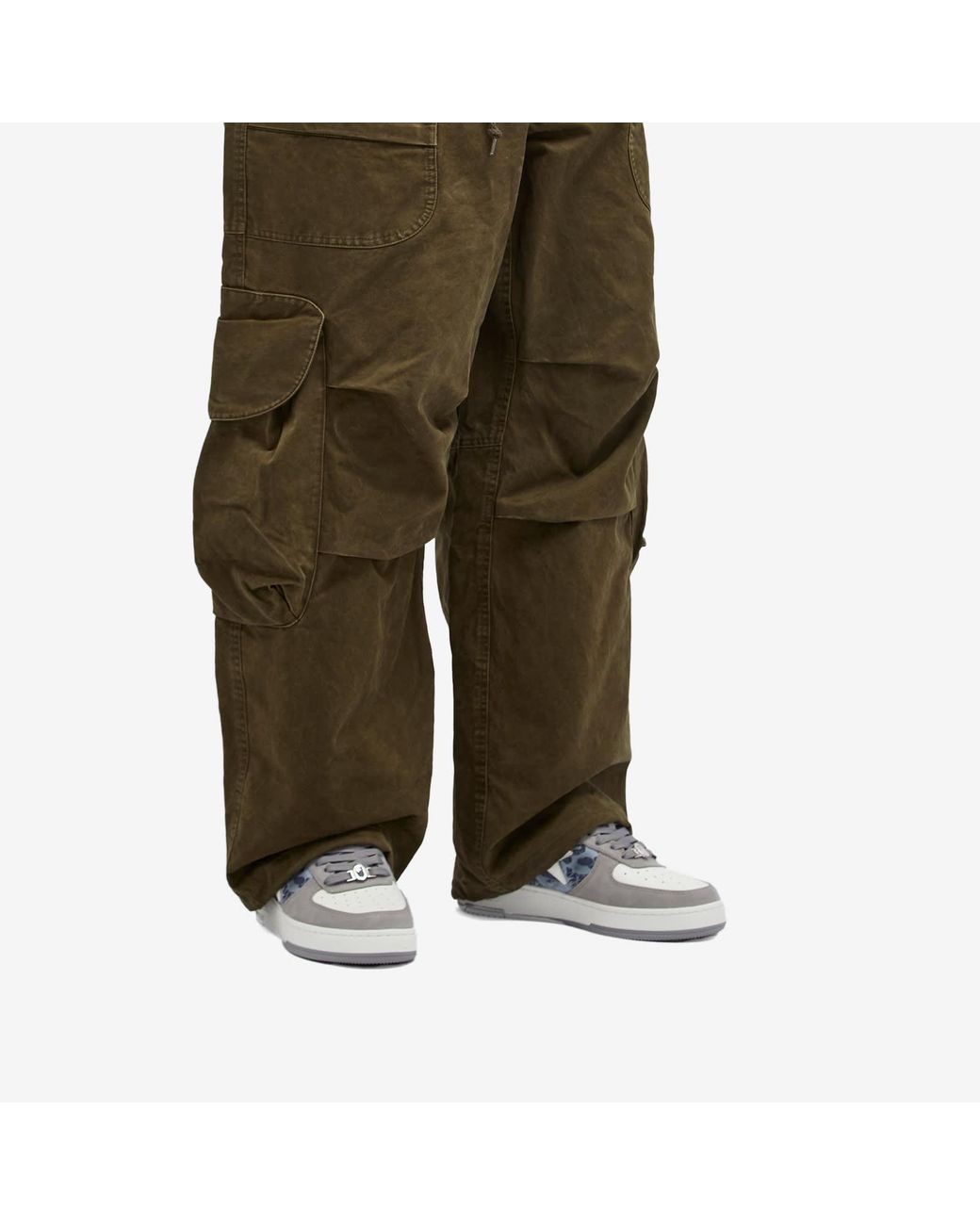 A Bathing Ape White Floral Patterned Bape Sta 2 Sneaker for men