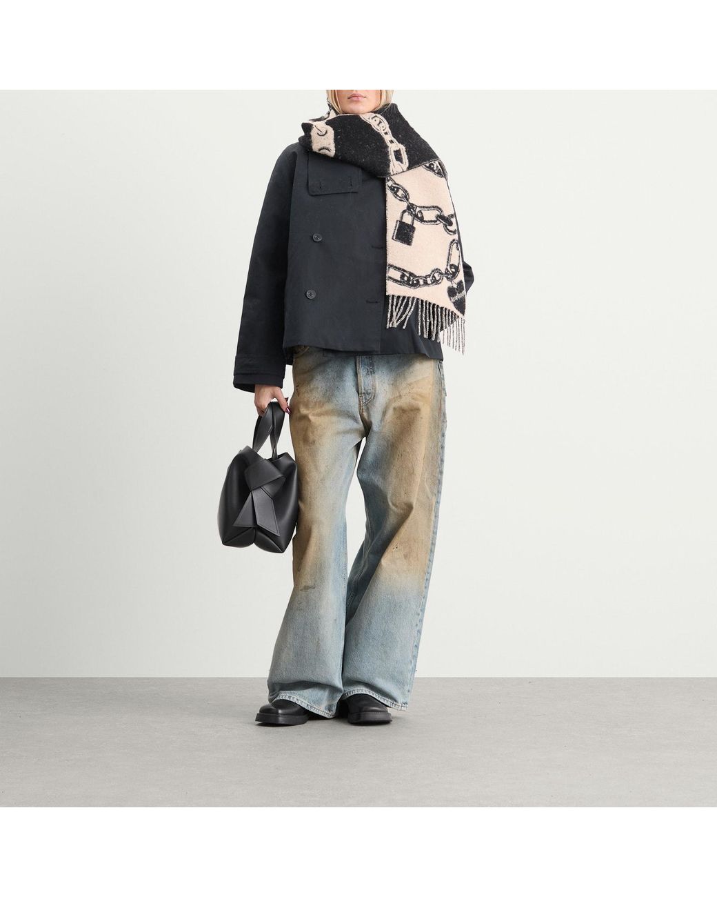 Acne Natural Vilma Chain Scarf