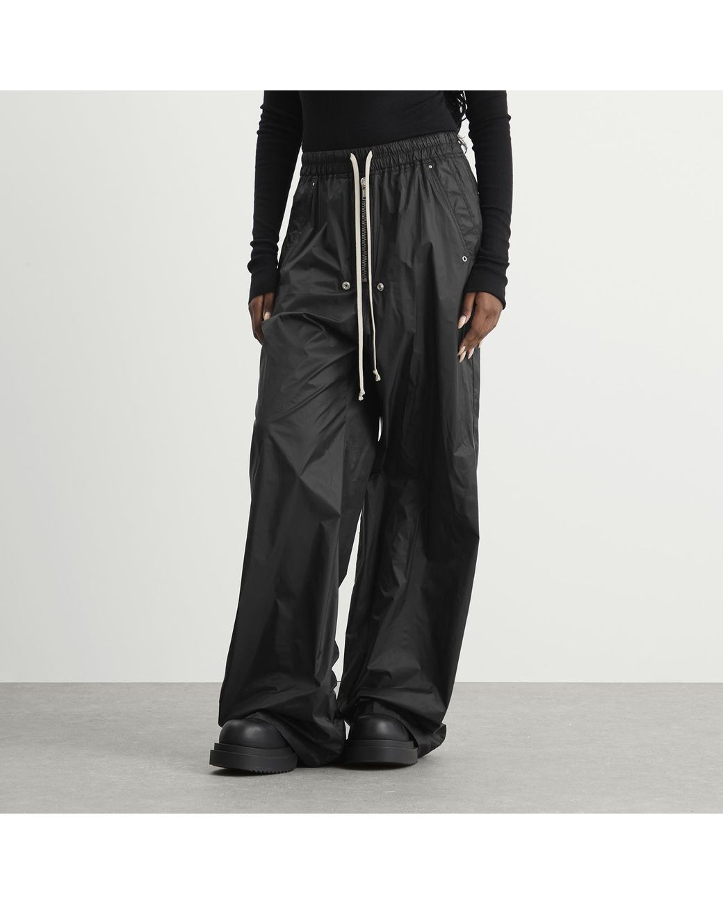 Rick Owens Gray Geth Belas Wide Leg Trousers