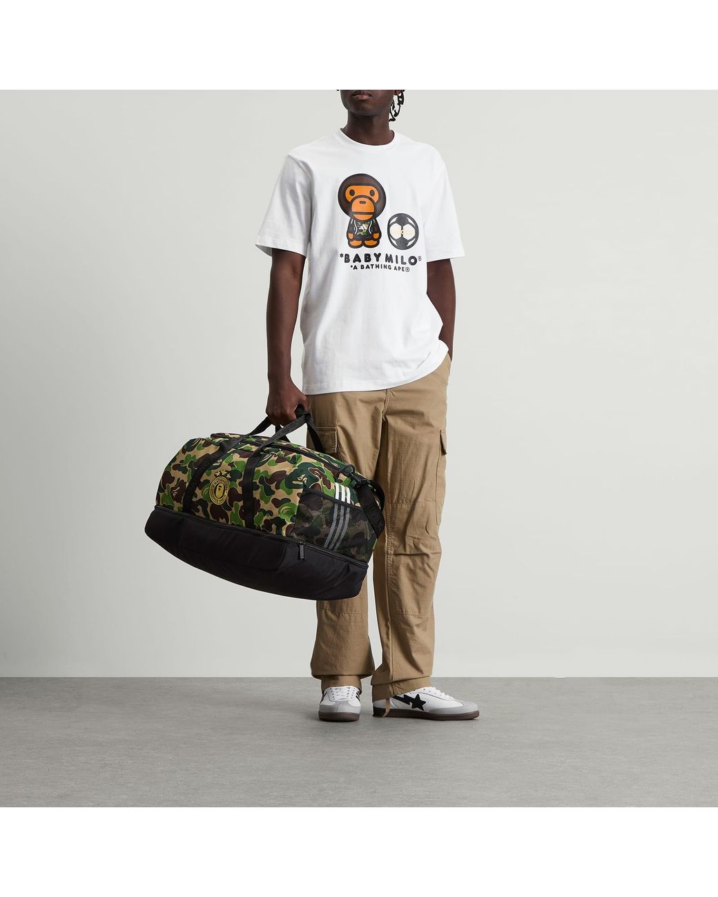 adidas X Bape Duffle Bag in Black for Men | Lyst