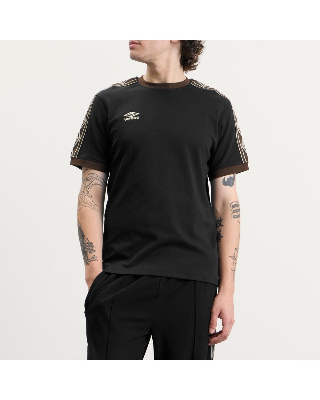 Umbro Black Taped T-Shirt for men
