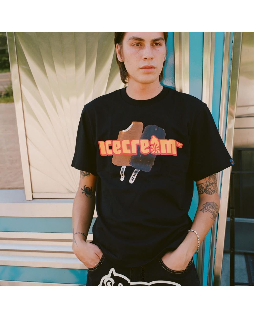 ICECREAM Black End. X Popsicle T-Shirt