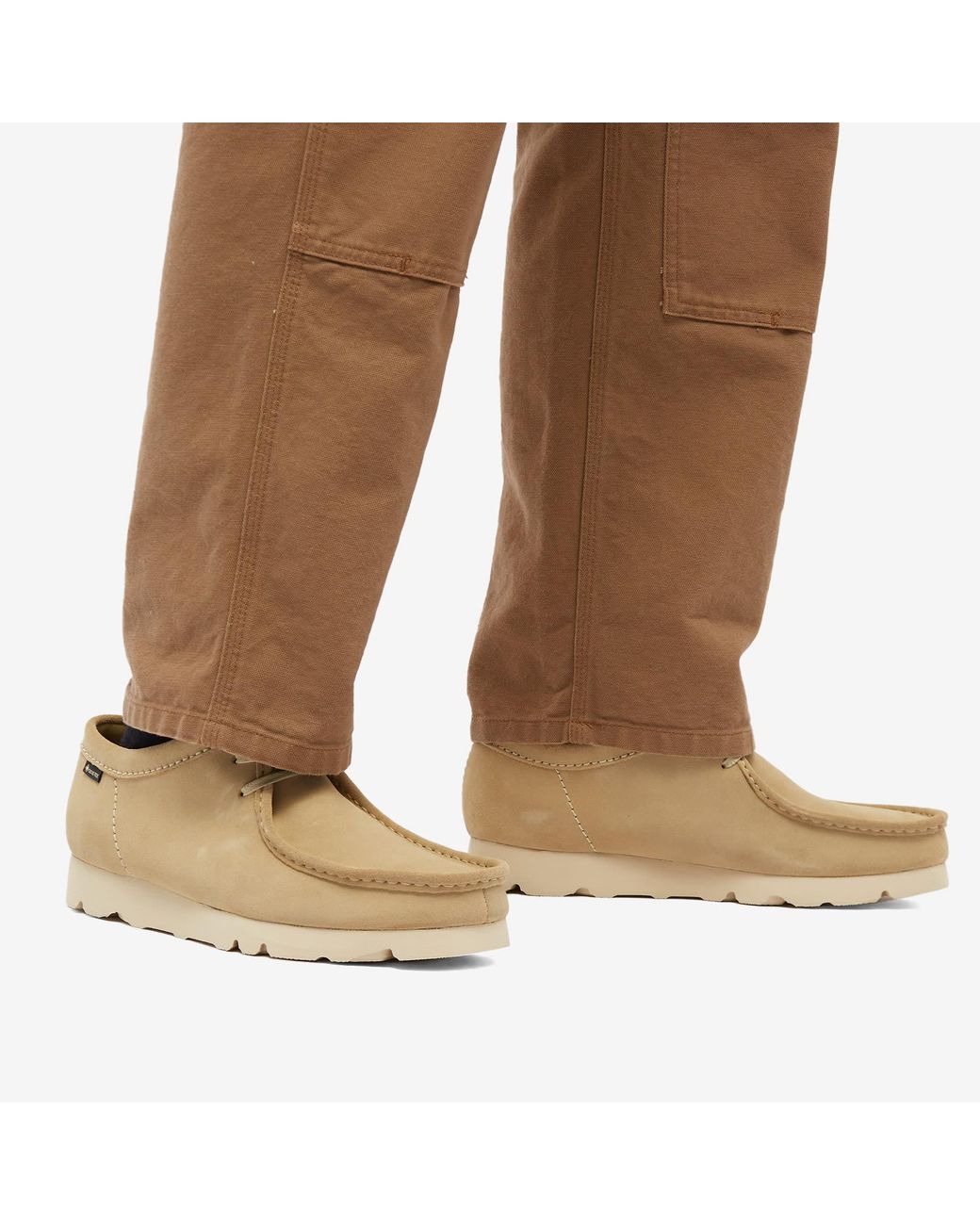 Clarks Wallabee Gore-tex in Natural for Men | Lyst