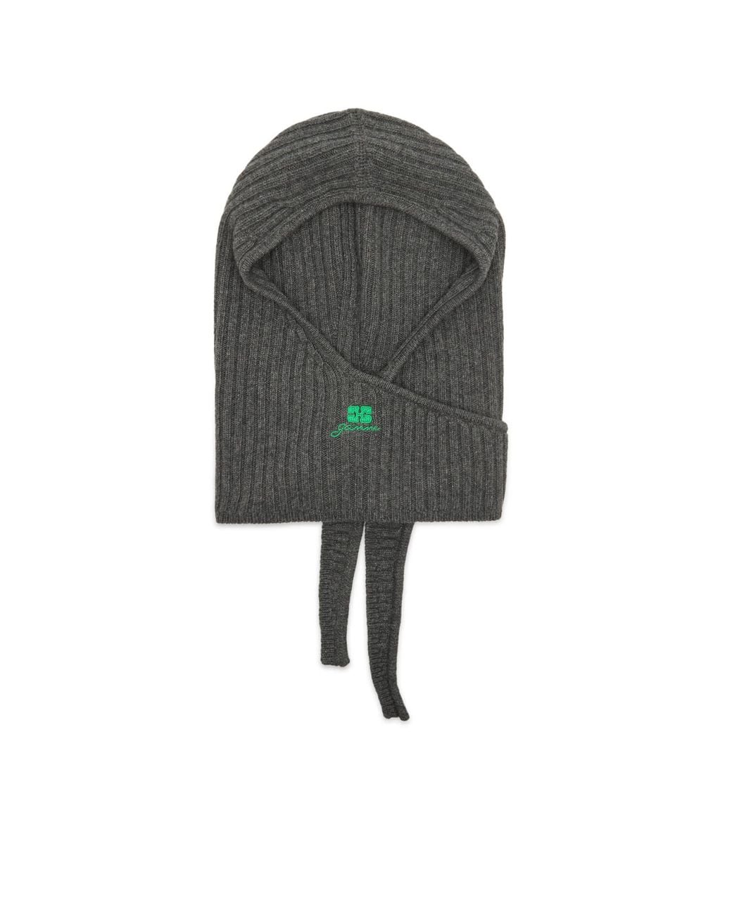 GANNI(ガニー)Core FutureWool Knit Balaclava Ganni Core Future Wool Knit Balaclava in Grey | Lyst Australia