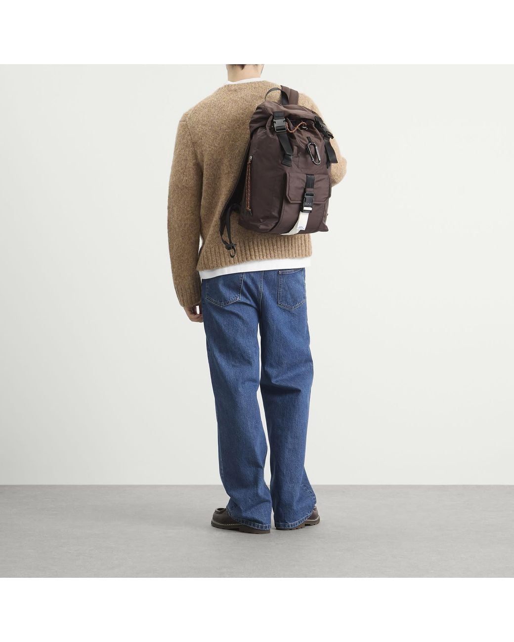 A.P.C. Black Trek Backpack for men