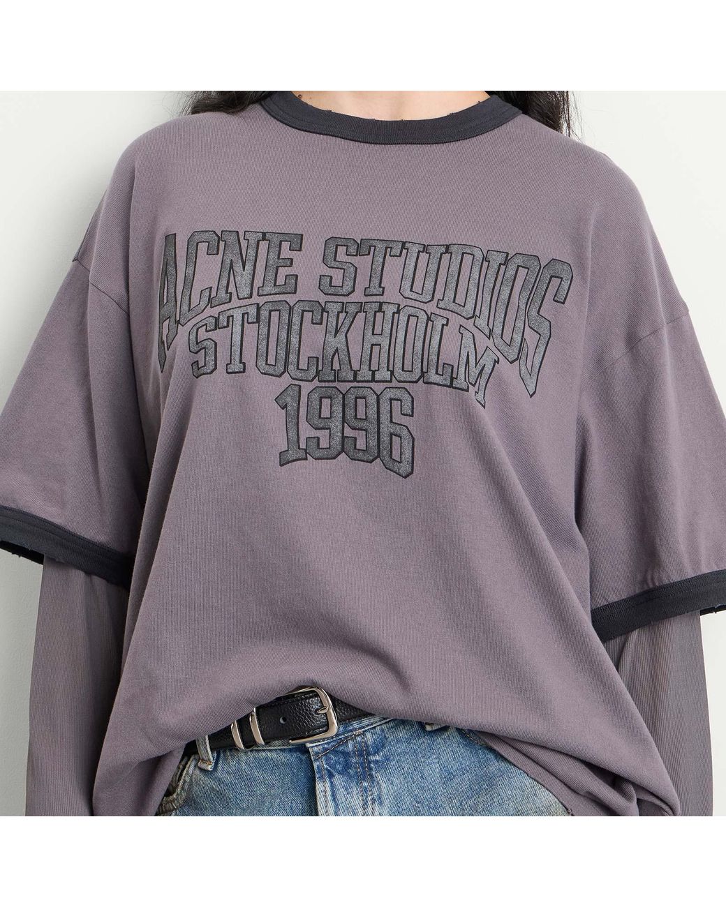 Acne Purple Edra Double College Top