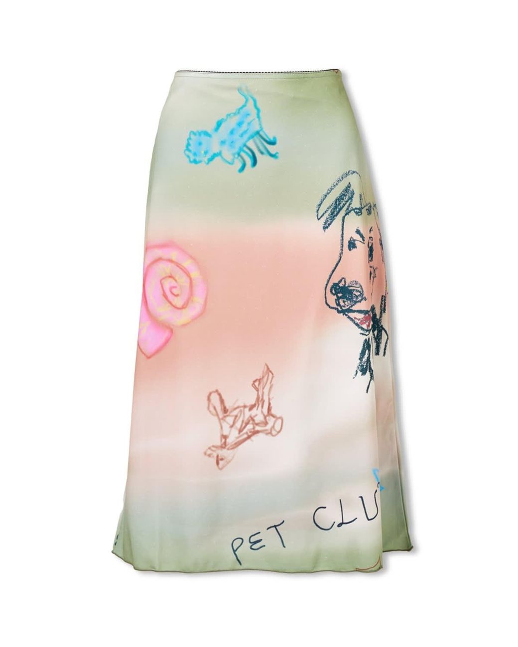 TheOpen Product Pet Drawing Midi Skirt | Lyst