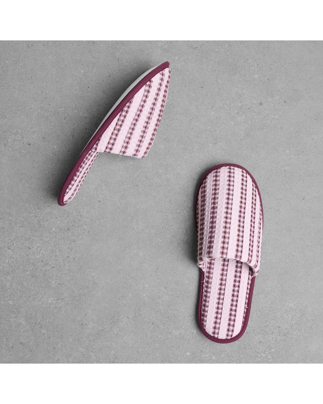 Hay Pink Waffle Slippers
