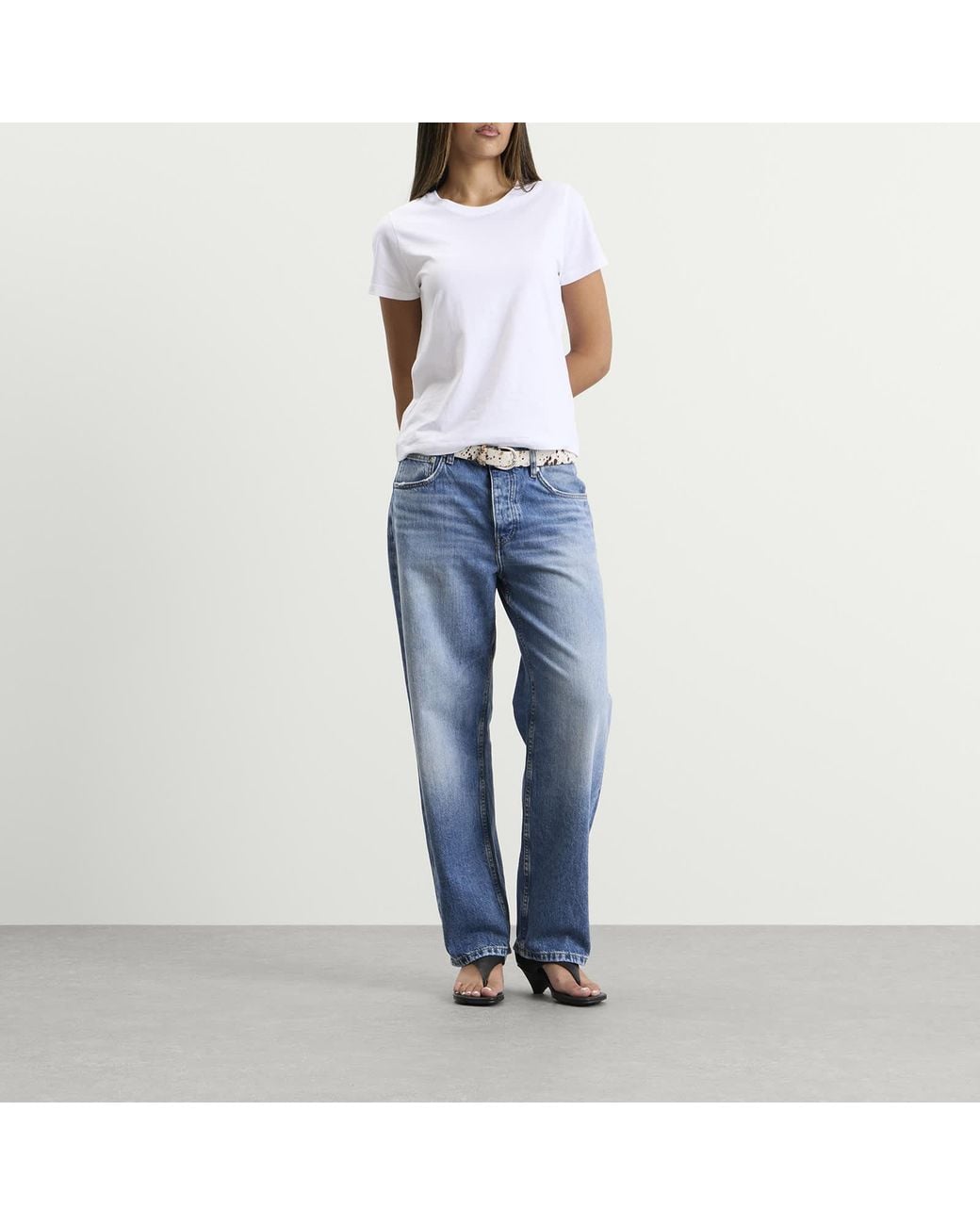 Denum Blue Color Code Won Hundred Alexandra Jeans in Blue | Lyst