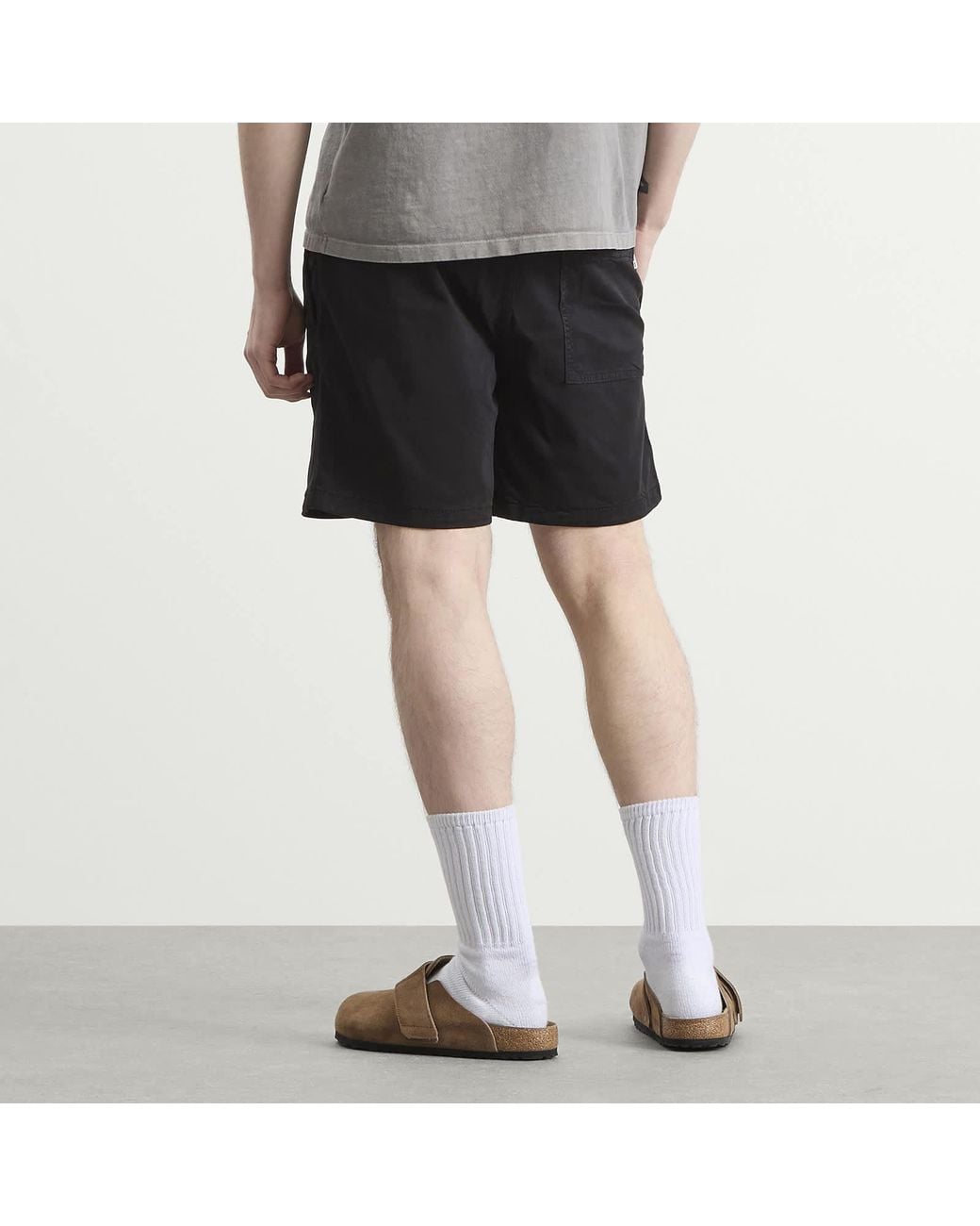NN07 Black Gregor Drawstring Shorts for men