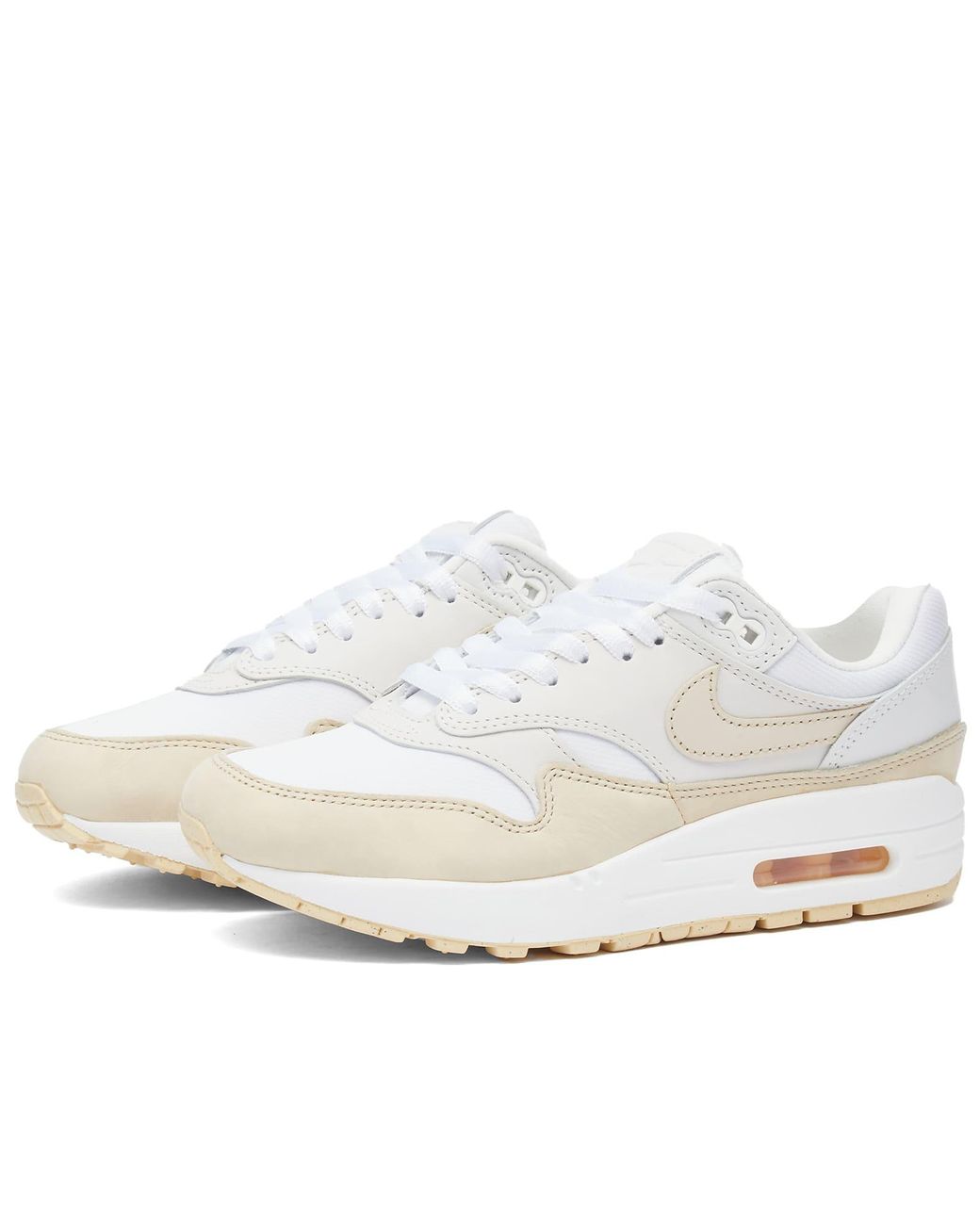 Nike air max 1 white beige cheap