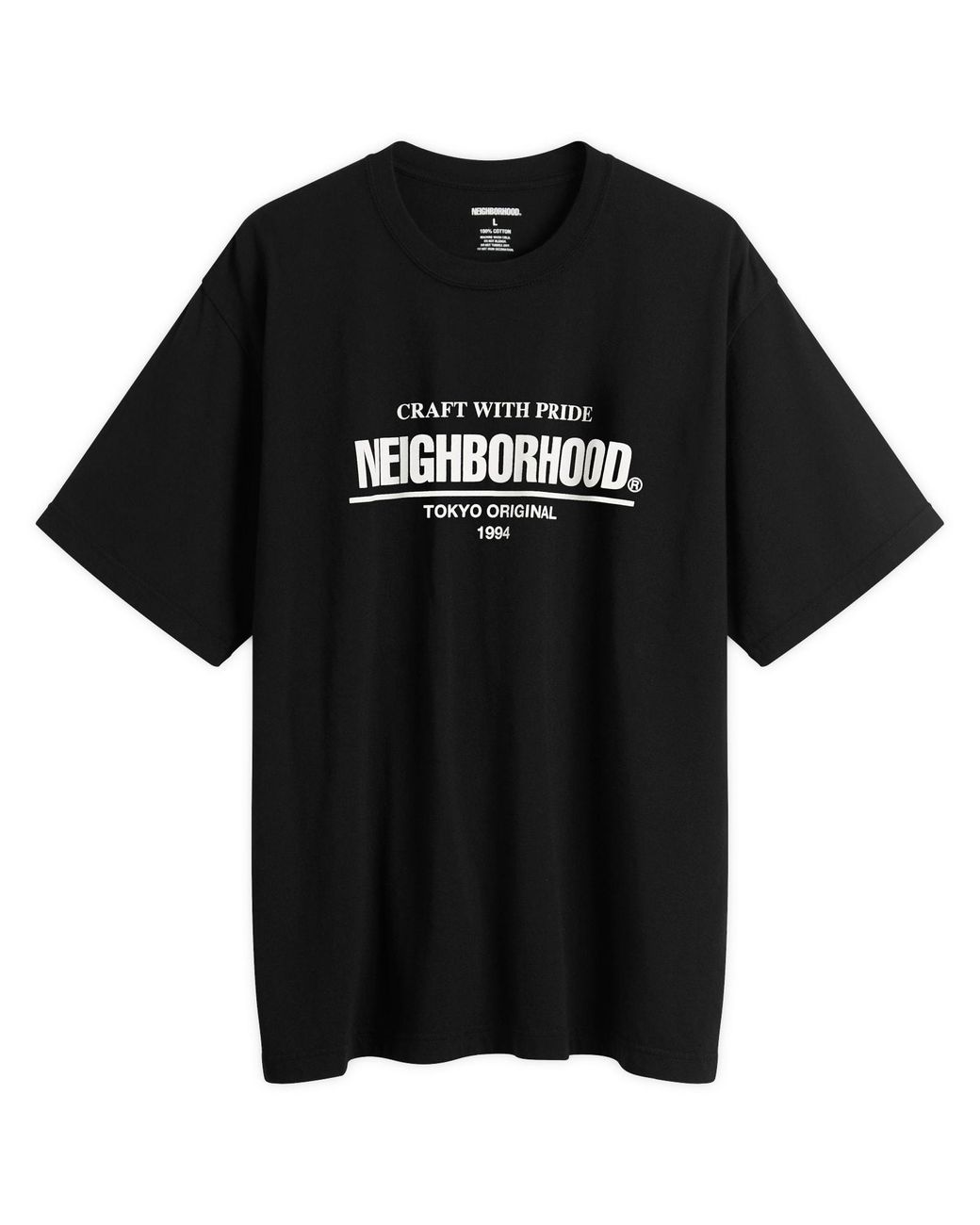 Neighborhood Black Ss-1 Classic Logo T-Shirt for men