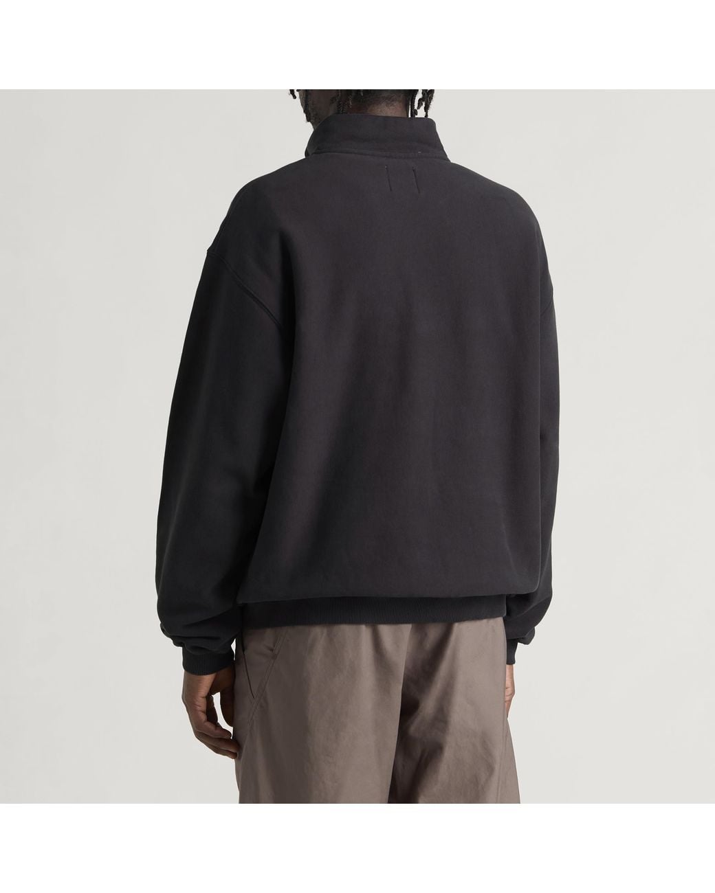 Roa Black Logo Half Zip Sweater for men
