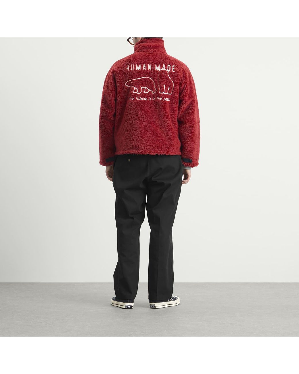 Human Made Red Fleece Jacket for men