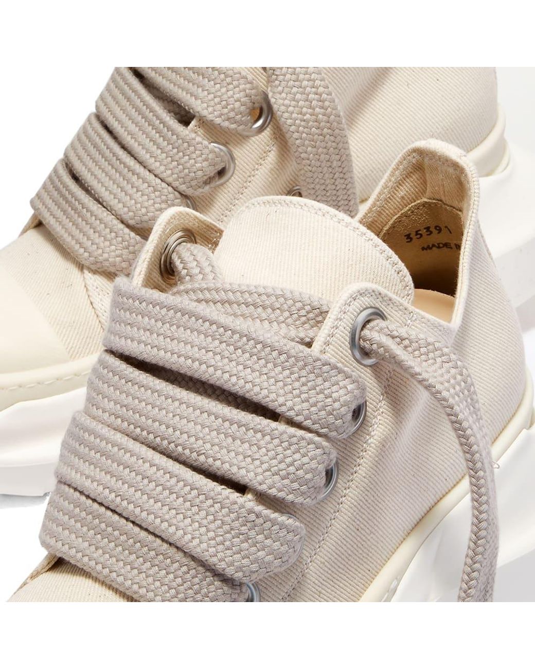 Rick Owens Drkshdw Abstract Low Sneakers in Natural | Lyst