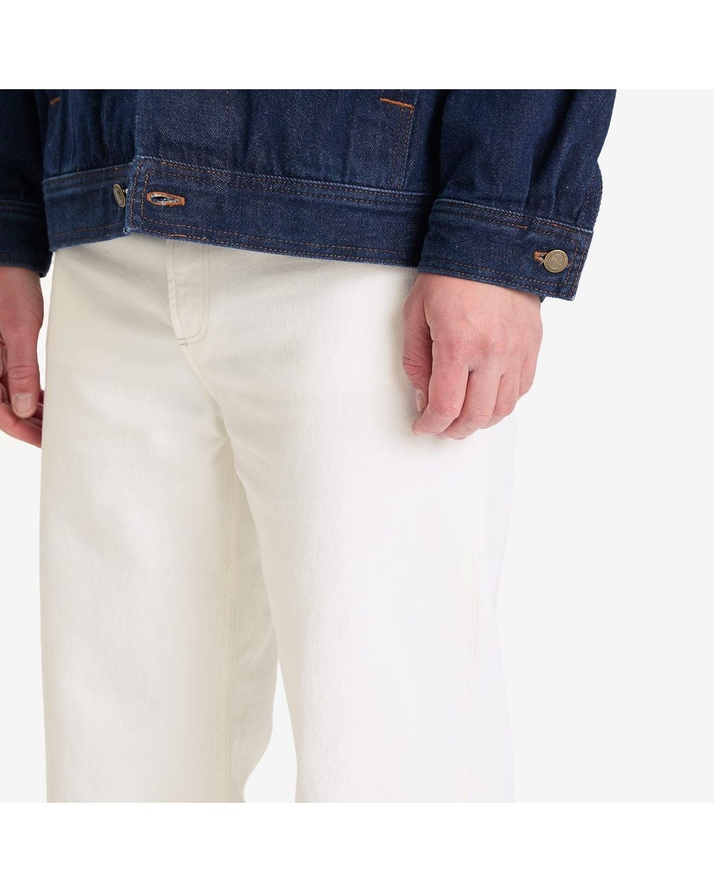 A.P.C. White Martin Jeans for men