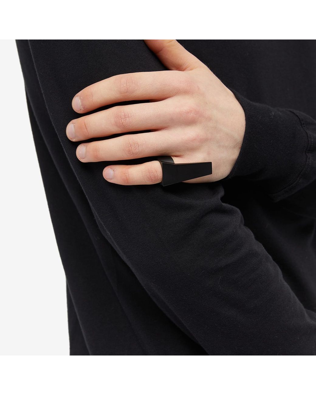 Rick Owens Trunk Ring in Black for Men | Lyst