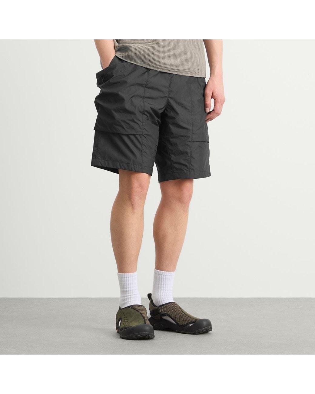 Goldwin Black Ripstop Shorts for men