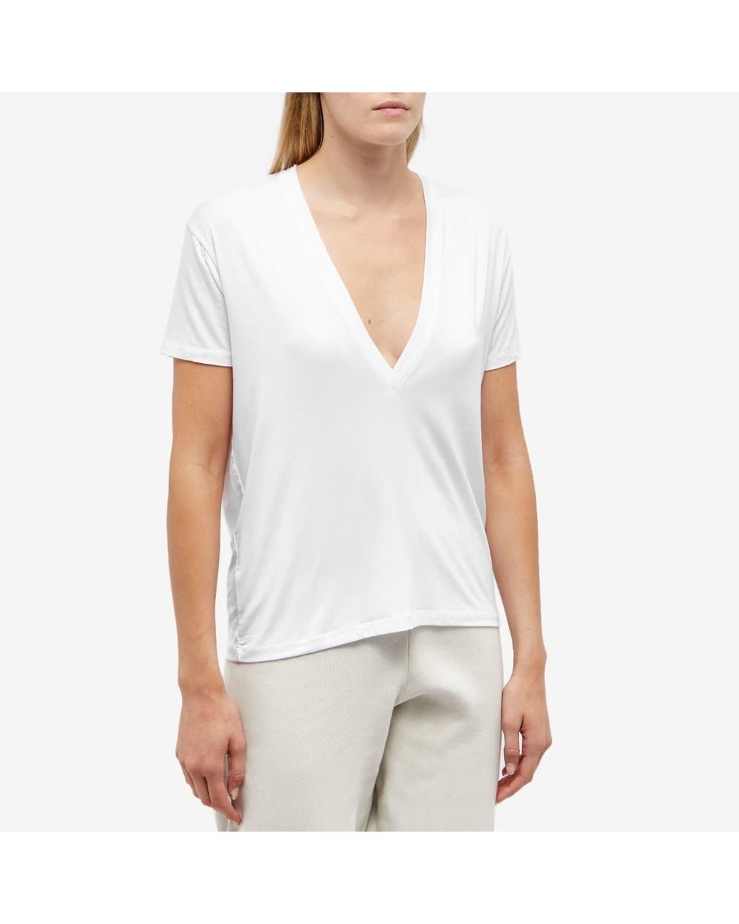 JOAH BROWN, Plunge V-Neck T-Shirt, Women