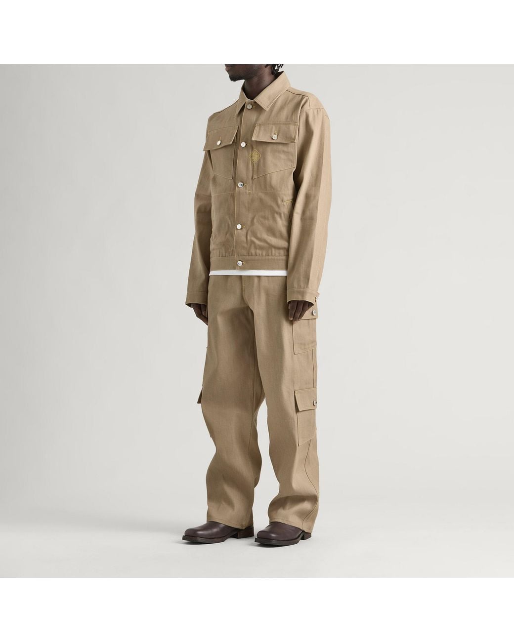 Casablanca Natural Desert Canvas Denim Jeans for men