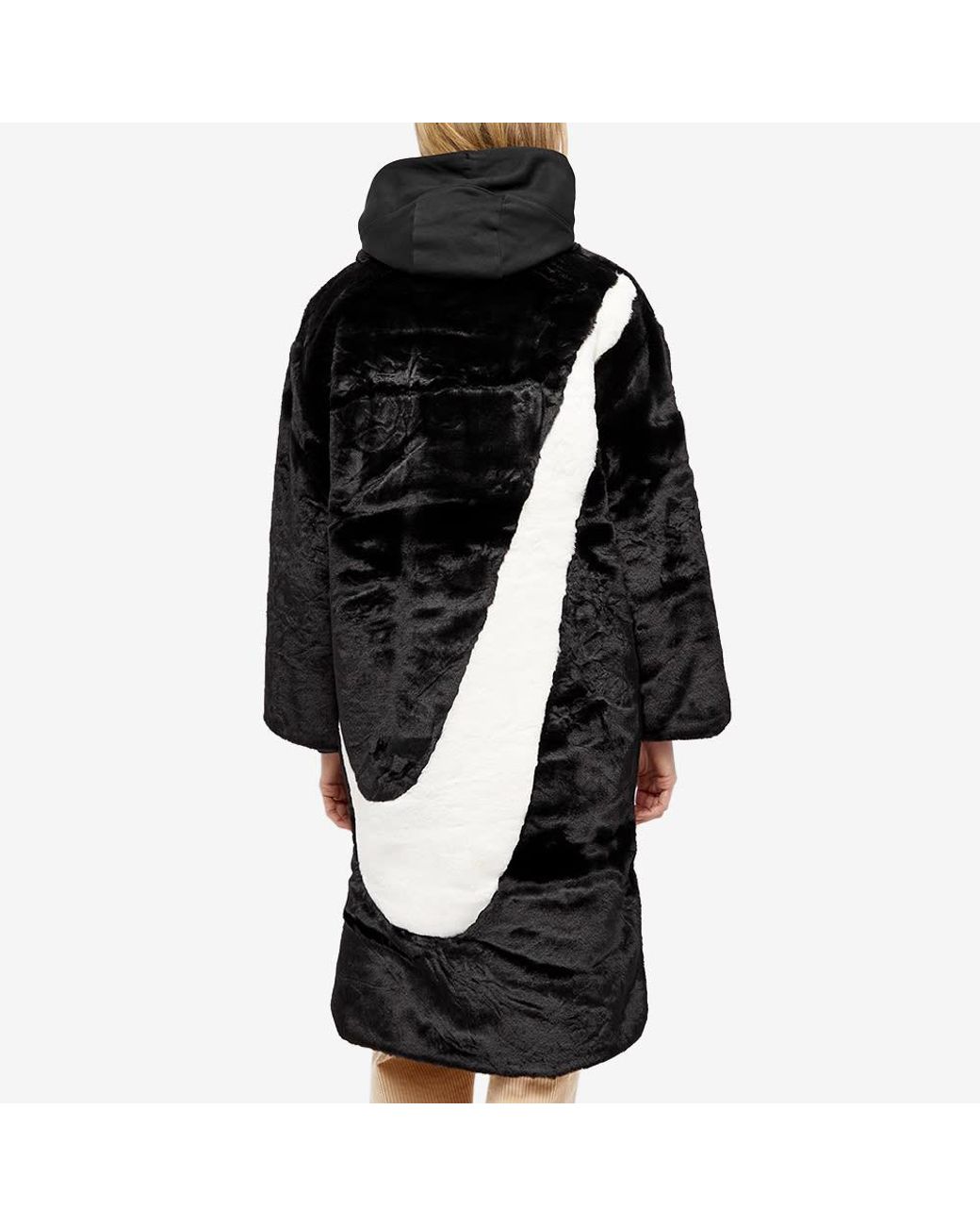 nike men's genuine fur coats & jackets with hood