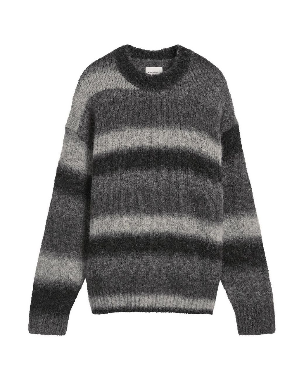 Norse Projects Gray Jonas Gradient Alpaca Sweater for men
