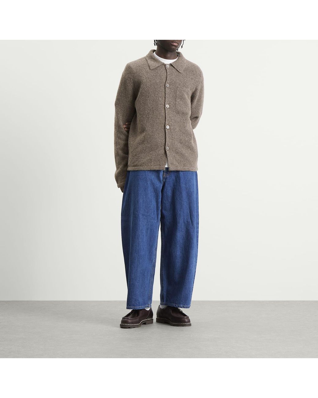 NN07 Brown Jonas Polo Cardigan for men