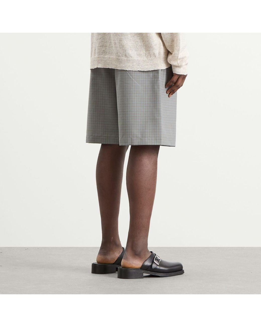 Our Legacy Gray Ponte Shorts for men