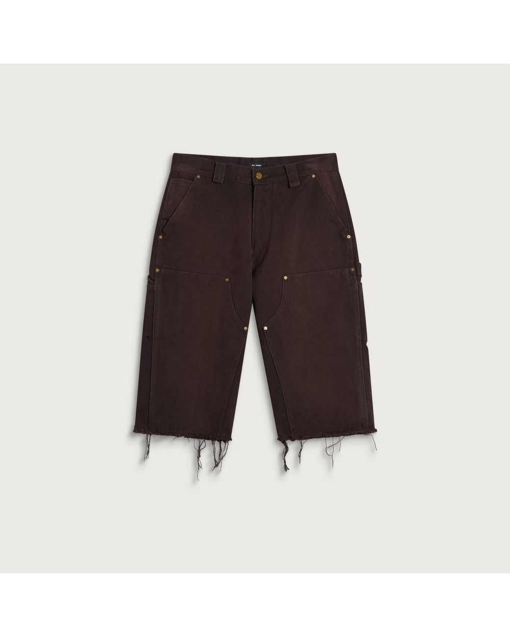 Willy Chavarria Black Workwear Carpenter Short for men
