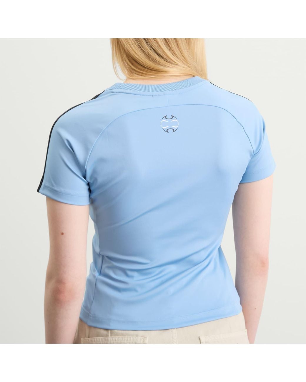 adidas Teamgeist Adicolor Slim Jersey T-Shirt in Blue | Lyst