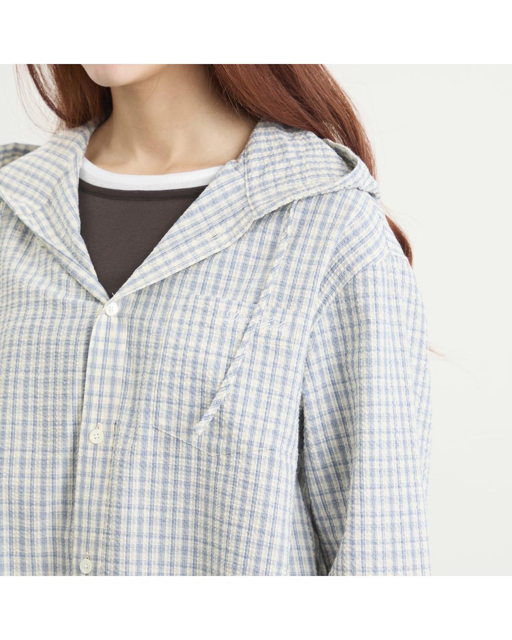 DUNST Gray Classic Hooded Shirt