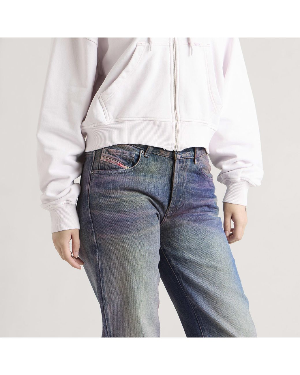 DIESEL Blue D-Liet Straight Leg Jeans