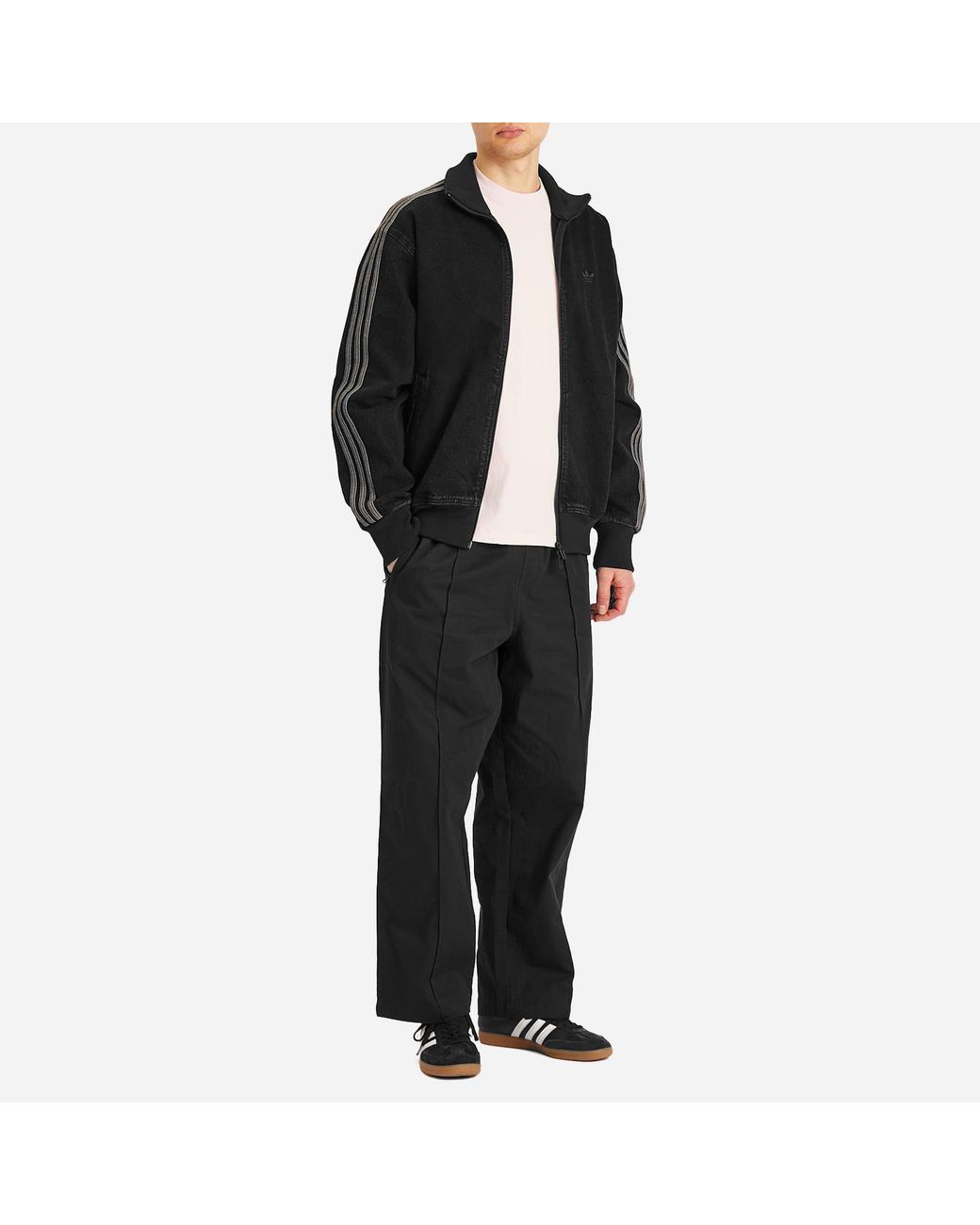 新品　adidas DENIM FIREBIRD TRACKTOP ブラック adidas DENIM FIREBIRD TRACKTOP トゥルーブラックデニム