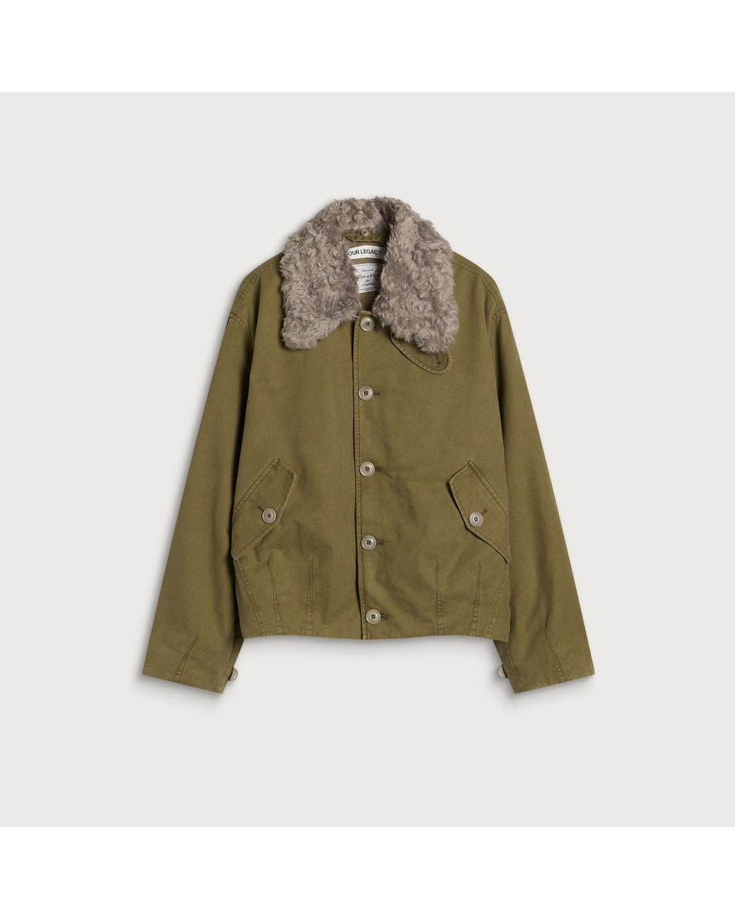 Our Legacy Green Pigment Knife Edge Twill Aerial Jacket for men