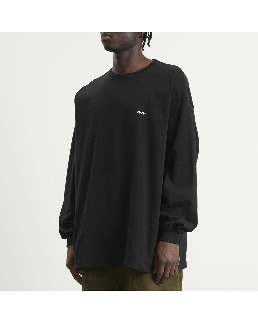 (w)taps Black Spec Long Sleeve T-Shirt for men
