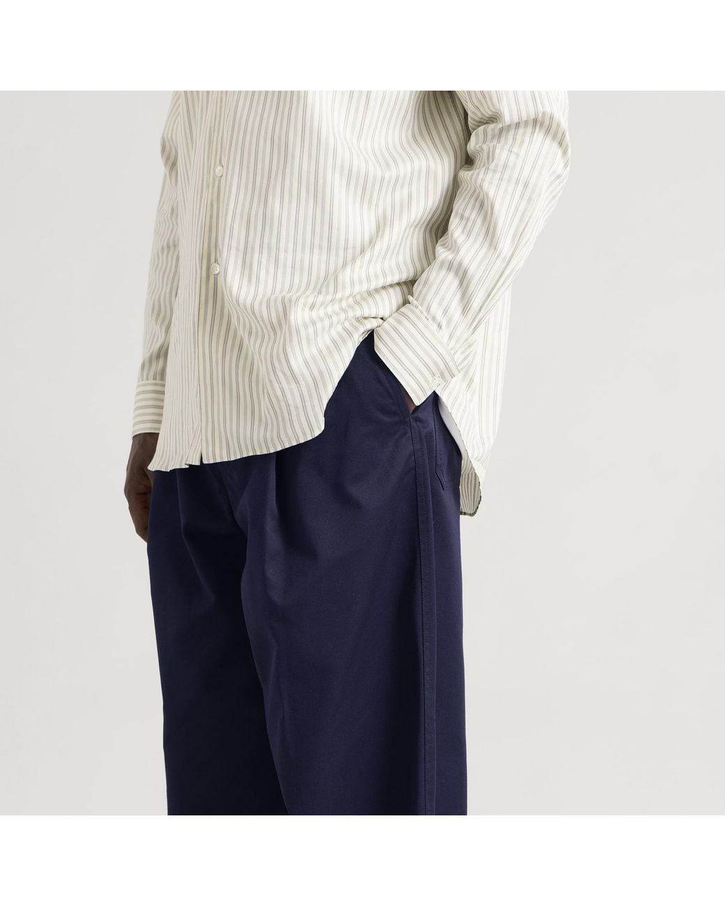 Drole de Monsieur Blue Twill Pantalon Ballon for men