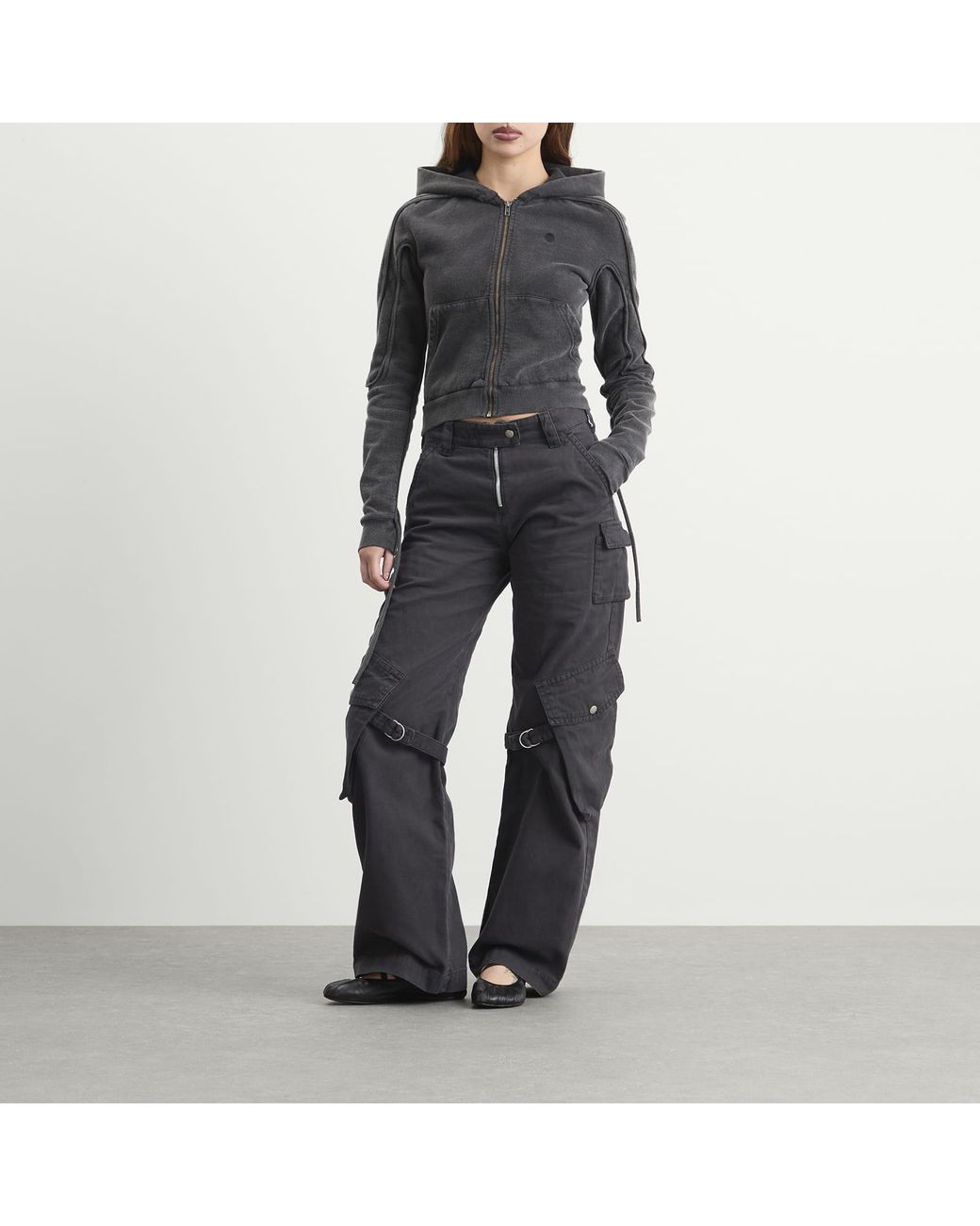 OTTOLINGER Black Sutured Zip Hoodie