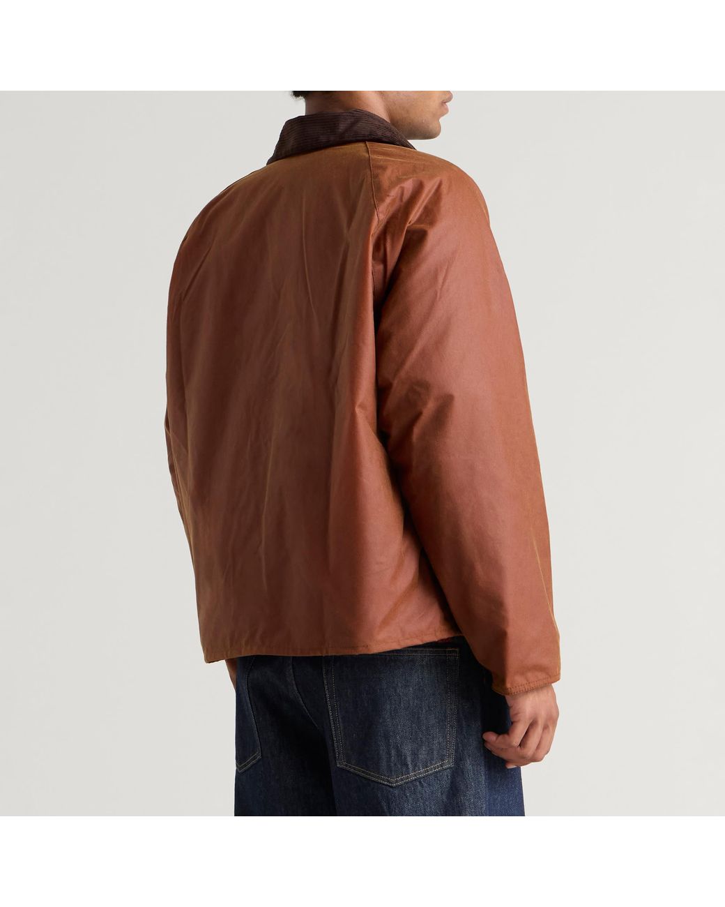 Barbour Brown X Paul Smith Key Transport Wax Jacket for men