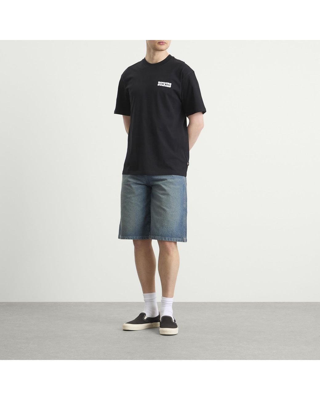 Dickies Blue 958 Loose Denim Shorts for men