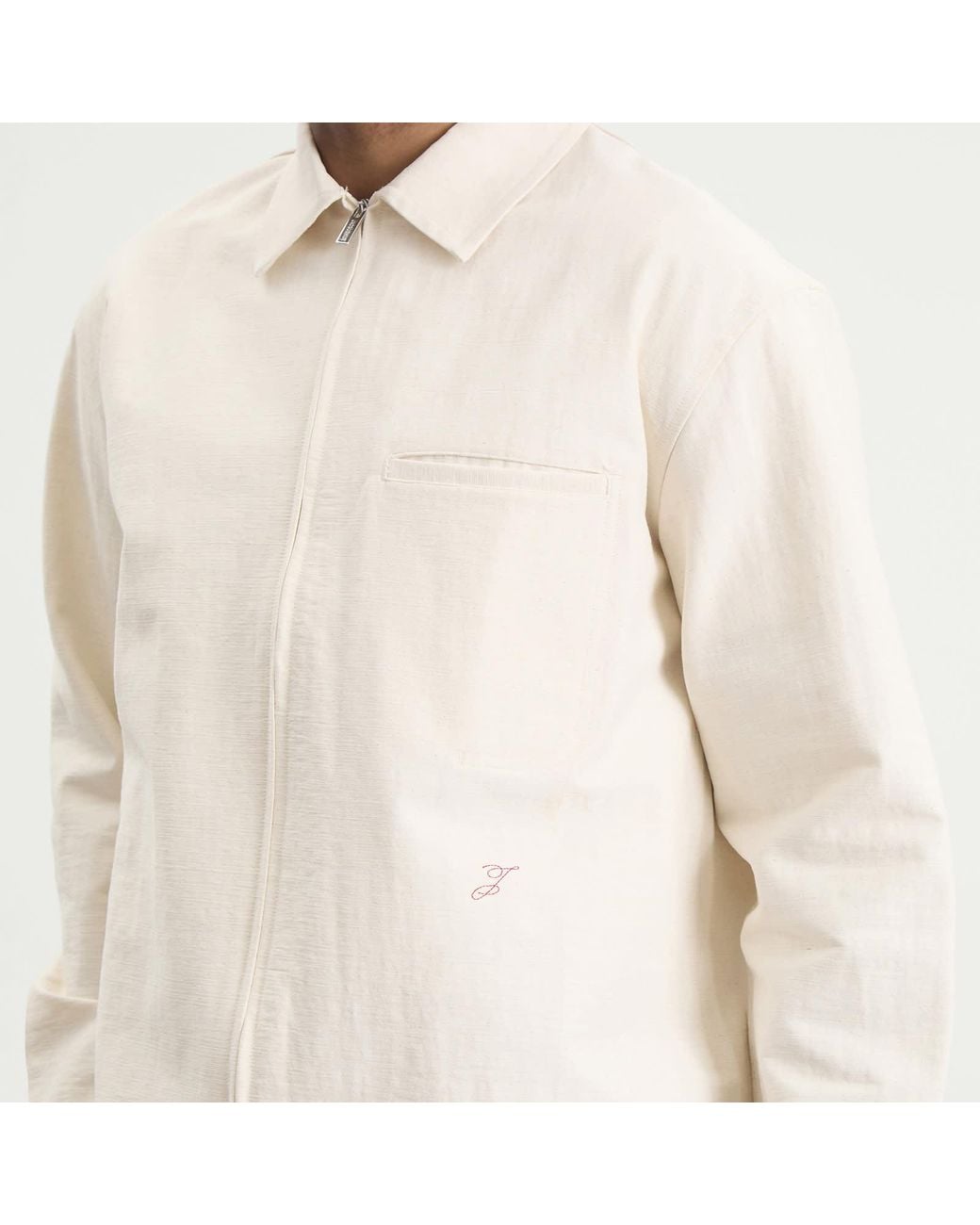 Jacquemus White Mecano Cotton Shirt for men