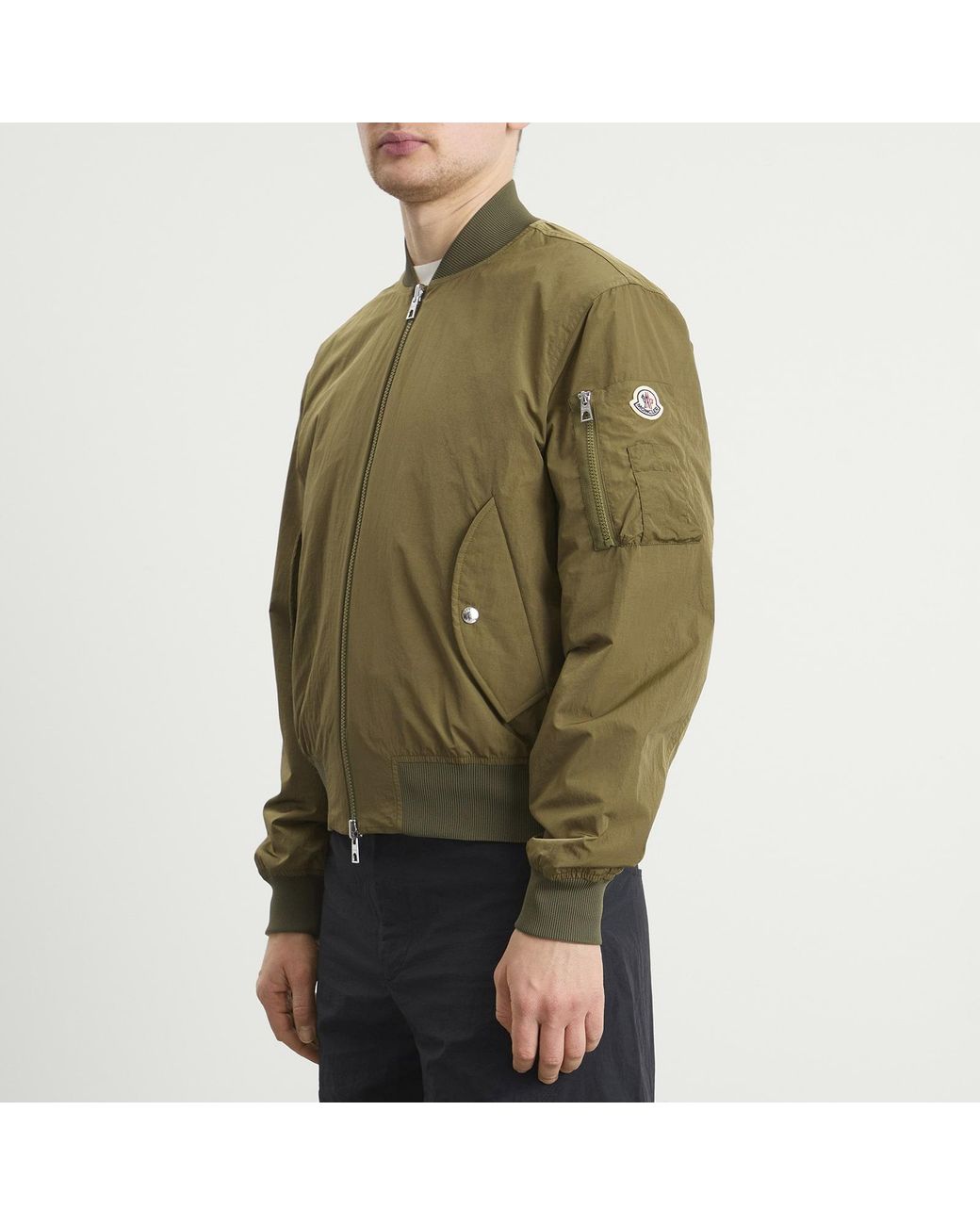 Moncler Green Locovez Reversible Bomber Jacket for men